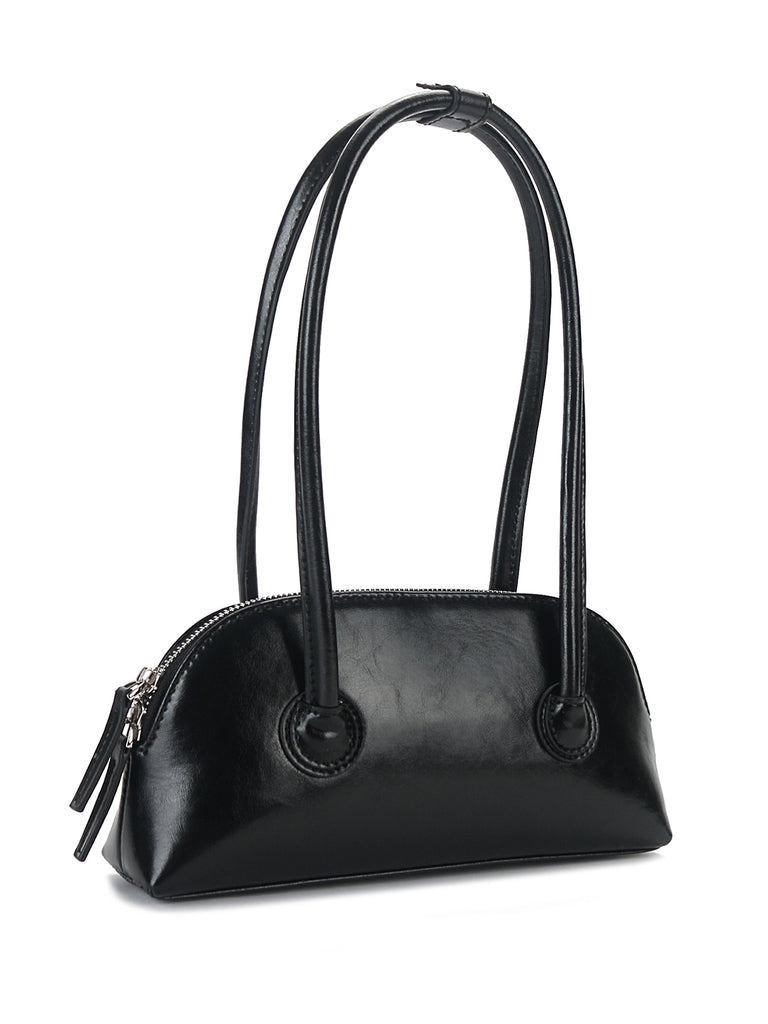 Women's Bessette Leather Shoulder Bag 90's Baguette Bag Hobo Bag Shell bag - POPBAE