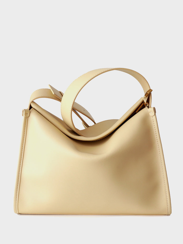 Women's Minimal Soft Leather Pillow Shoulder Bag Single Wide