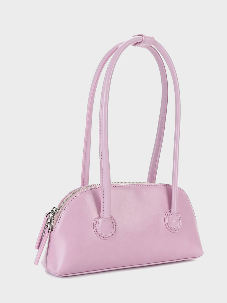 Women's Bessette Leather Shoulder Bag 90's Baguette Bag Hobo Bag Shell bag