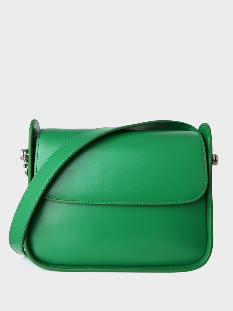 Marni Trunk Patent Soft Mini Bag in Sea Green