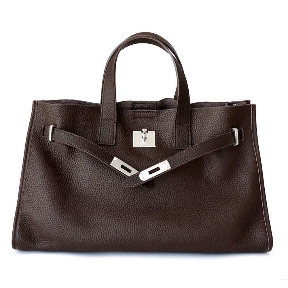 Top Handle Tote Bag Soft Leather Commuter Bag