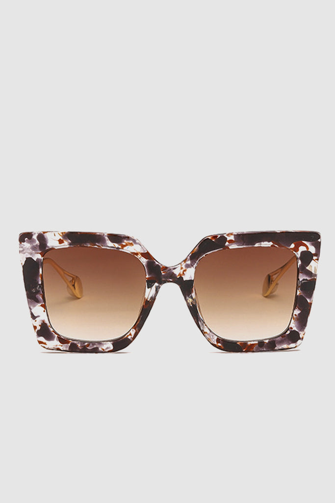 PopBae Women's Retro Cat Sunglasses With Pearl Detail In Tortoise - POPBAE