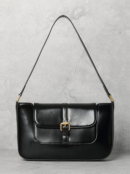 Women's Paris 90s Vintage Baguette Handbag Croc-effect Miranda Shoulder Bag - POPBAE