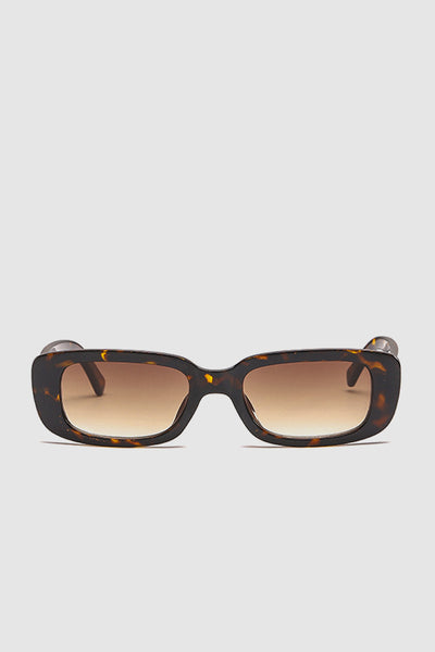 PopBae Women's Retro Square Sunglasses In Tortoise - POPBAE