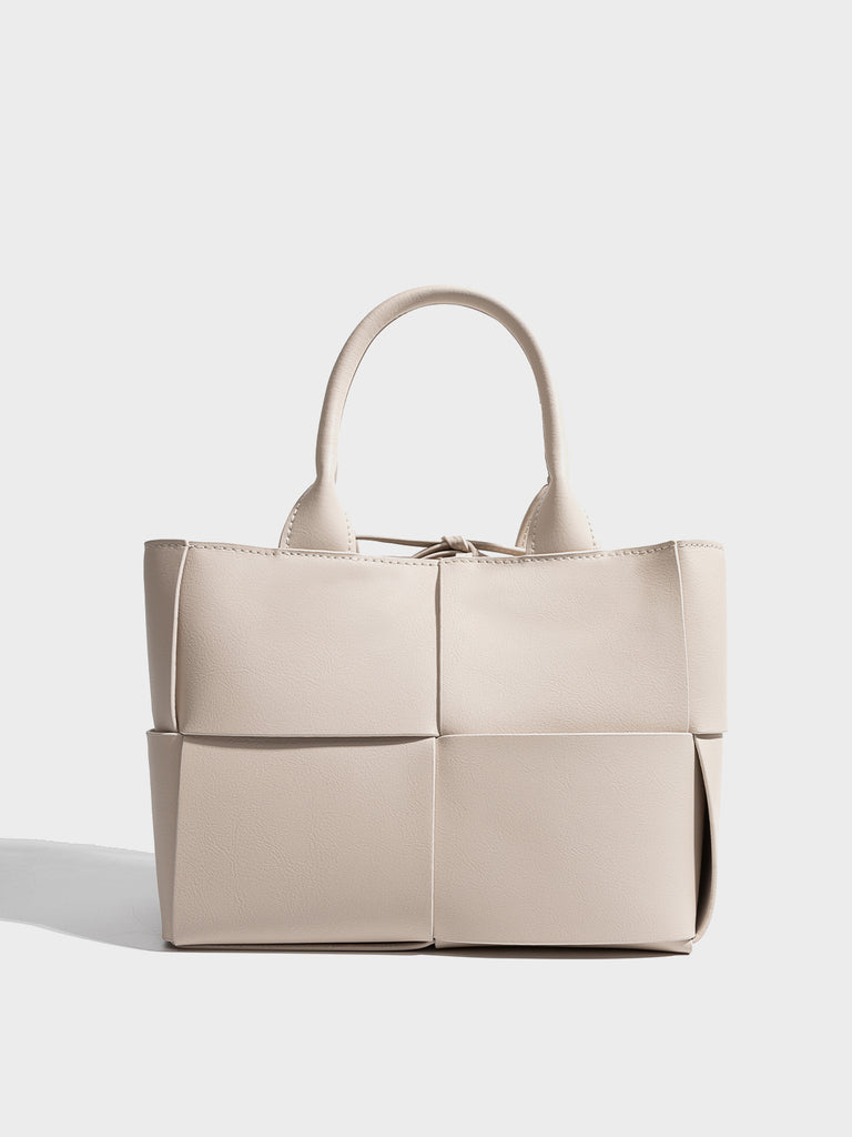 Arco small Intrecciato-leather tote bag