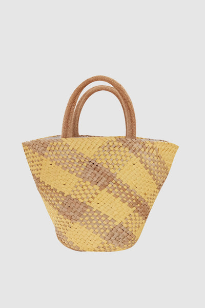 Women's Summer Dillards Straw Braided Basket Handbag Open-top Weave Tote Basket Bag Hairball Embellished - POPBAE