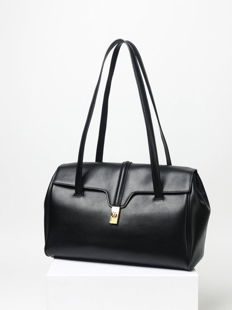 Women's Soft Leather Tote Bag Satchel Shoulder Bag Top Handle - POPBAE