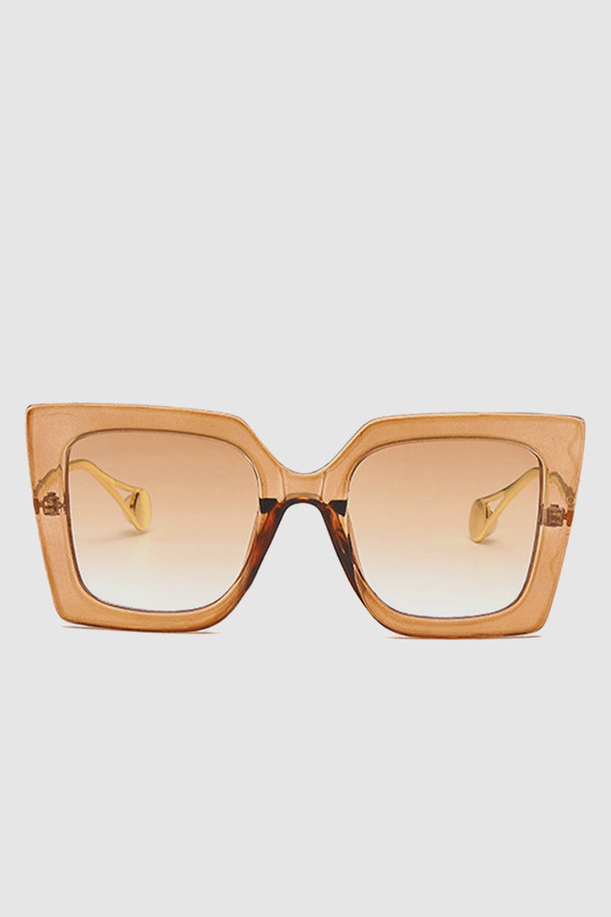 PopBae Women's Retro Cat Sunglasses With Pearl Detail In Tortoise - POPBAE