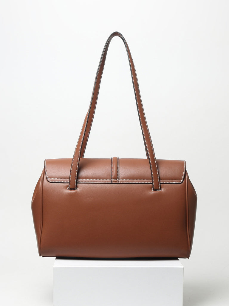 Women's Soft Leather Tote Bag Satchel Shoulder Bag Top Handle - POPBAE