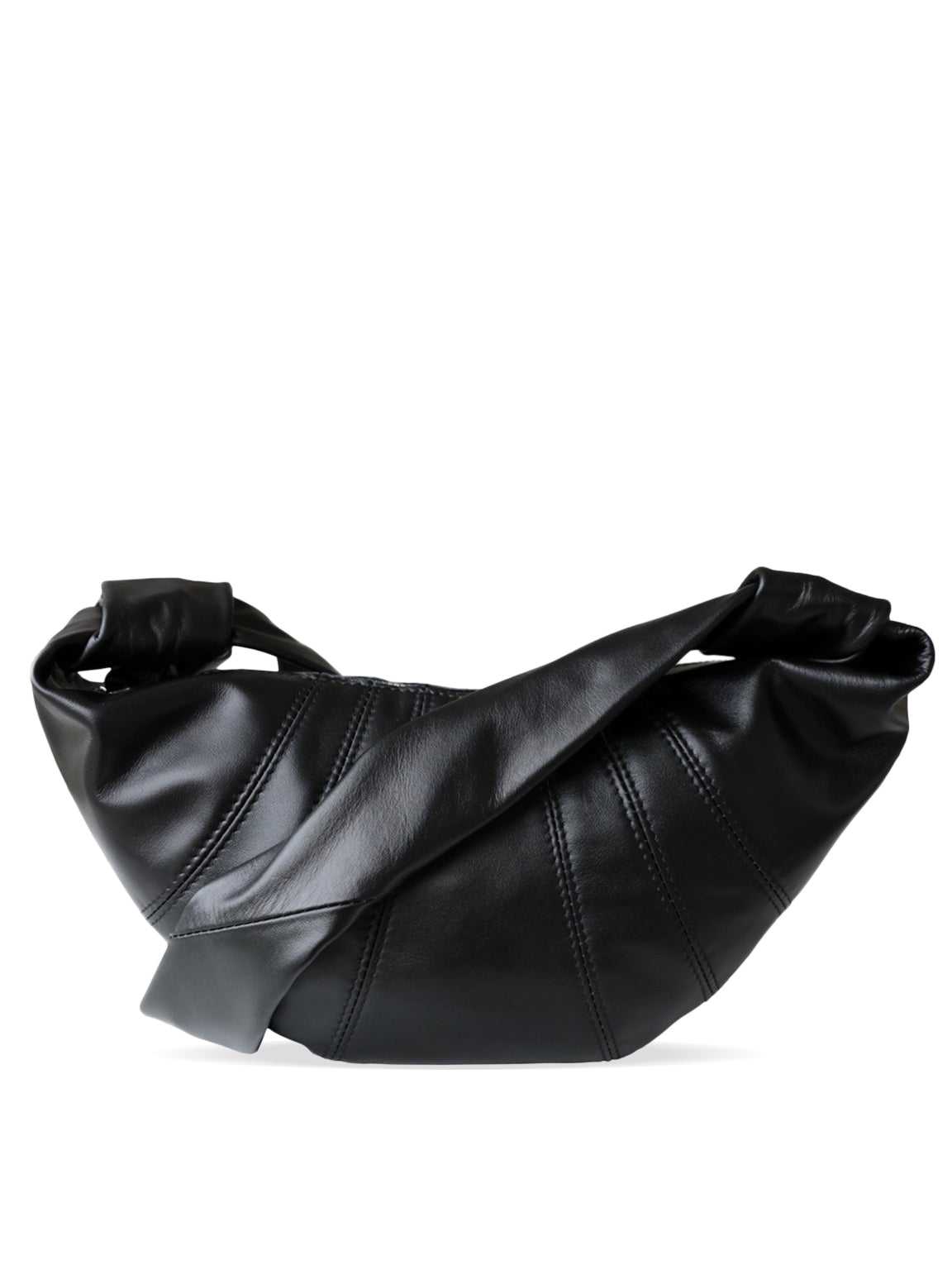 Croissant Bag Puffy Soft Leather Knotted Strap Hobo Bag | POPBAE