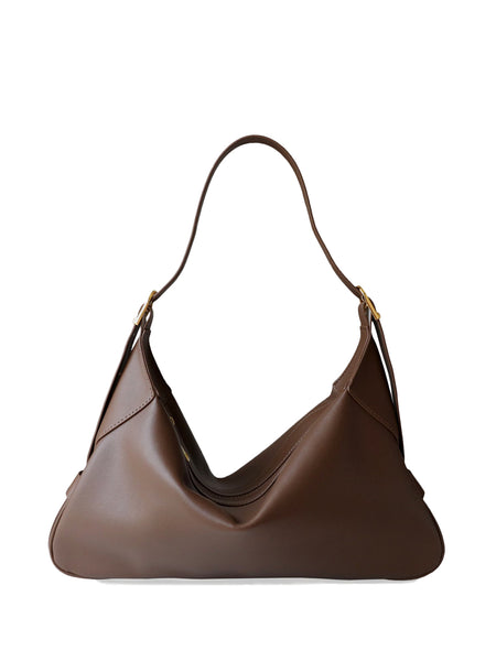 Supple Leather Romy Hobo Bag Single Strap Baguette Shoulder Bag - POPBAE