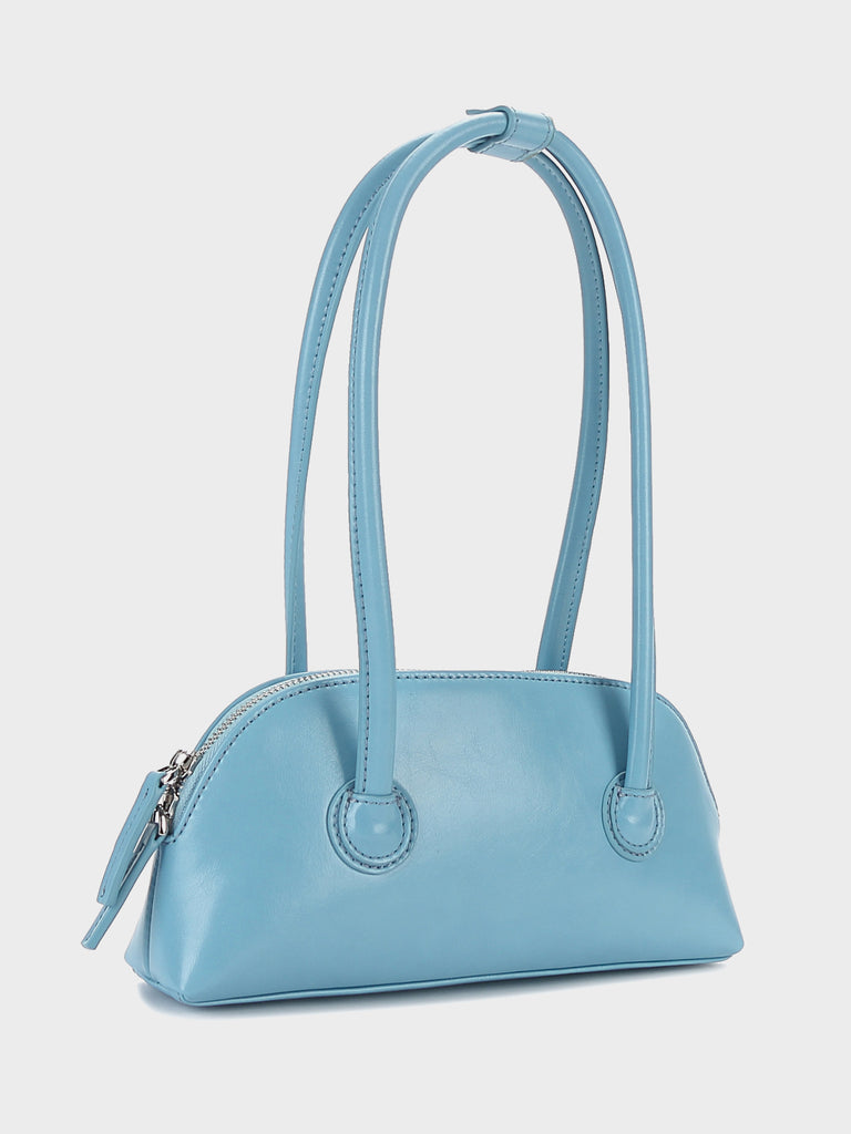 Women's Bessette Leather Shoulder Bag 90's Baguette Bag Hobo Bag Shell bag - POPBAE