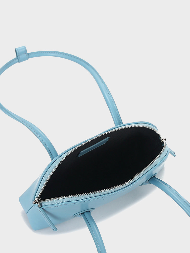 Women's Bessette Leather Shoulder Bag 90's Baguette Bag Hobo Bag Shell bag - POPBAE