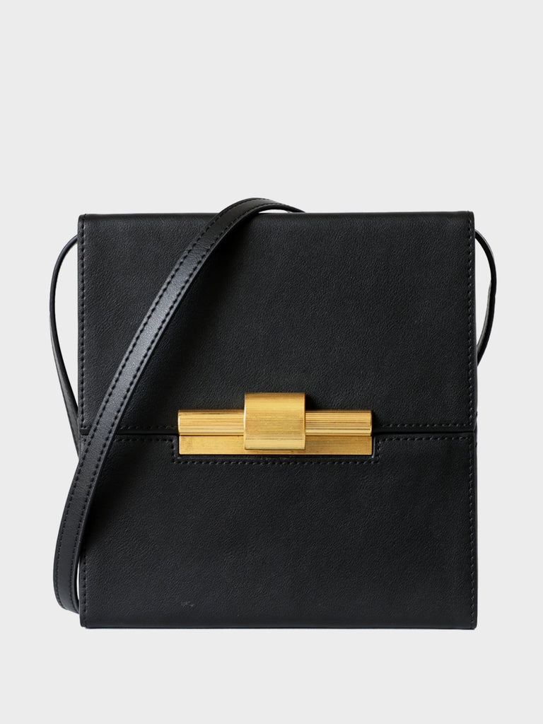 Women's Leather Box Bag Square Cassette Shoulder Bag - POPBAE