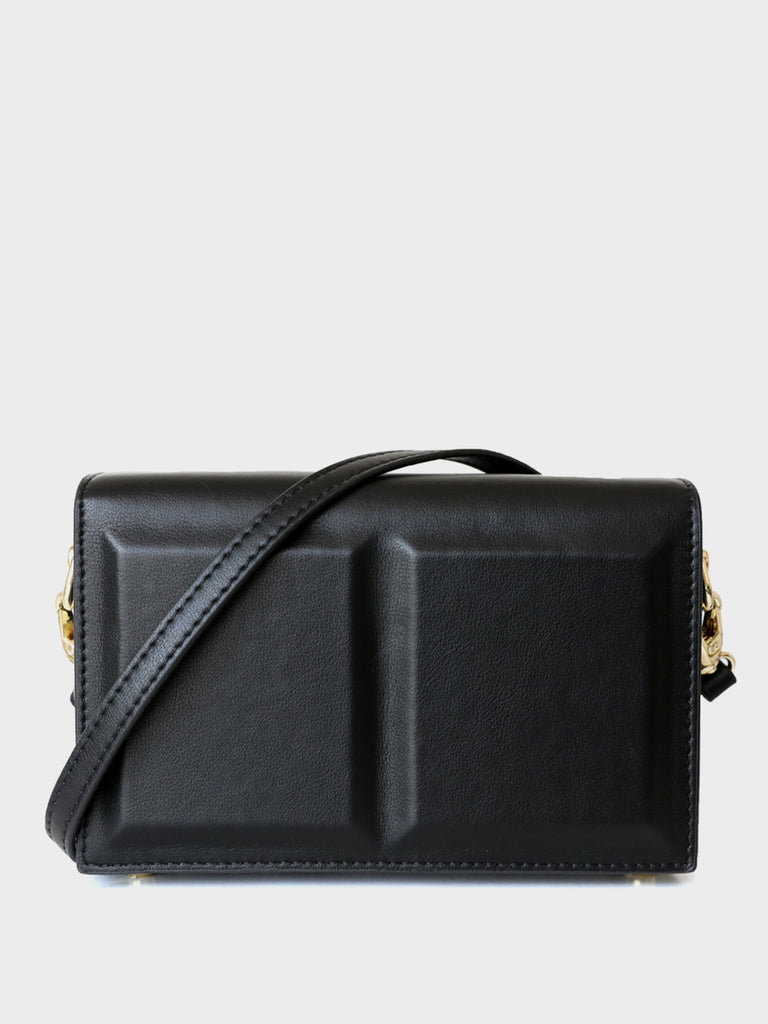 Leather Chocolate Box Bag Flap Mini Square Crossbody Bag - POPBAE