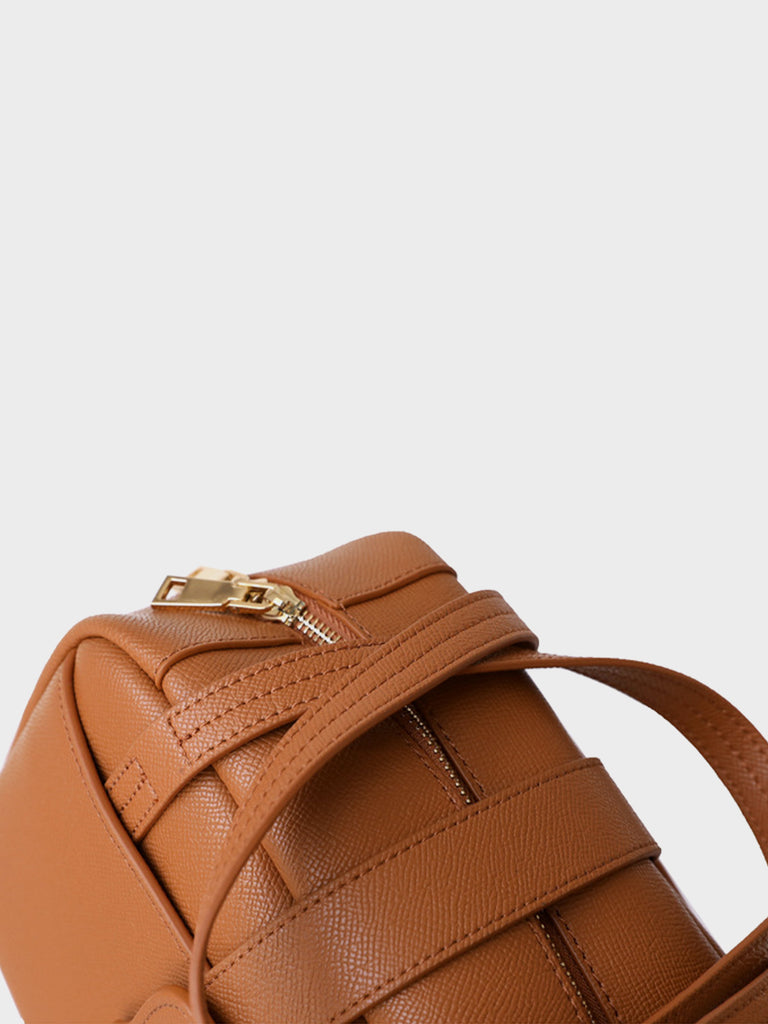 Top Handle Soft Leather Pillow Bag Camera Bag - POPBAE