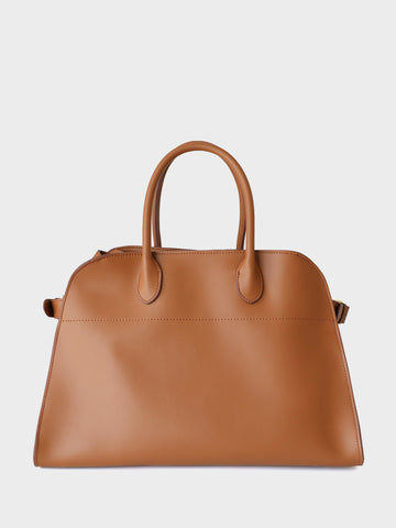Big Leather Boston bag Top Handle Tote Bag - POPBAE