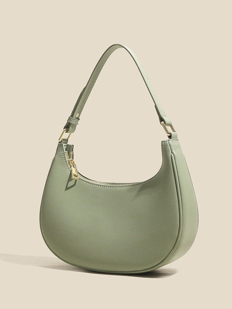 Women s Ava Bag Leather Moon Bag Crescent bag 90s Baguette Armpit