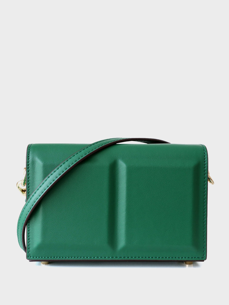 Leather Chocolate Box Bag Flap Mini Square Crossbody Bag - POPBAE