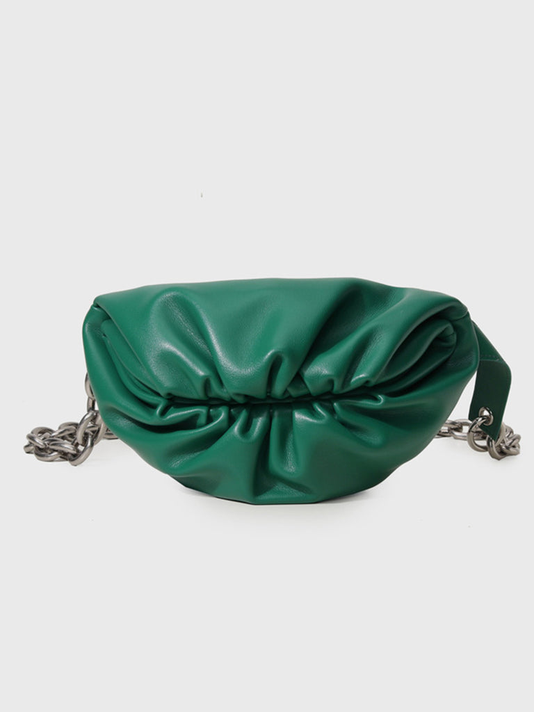 TOPACC Leather Chain Belt Small Bag for Women Crossbody Waist Purse Fa
