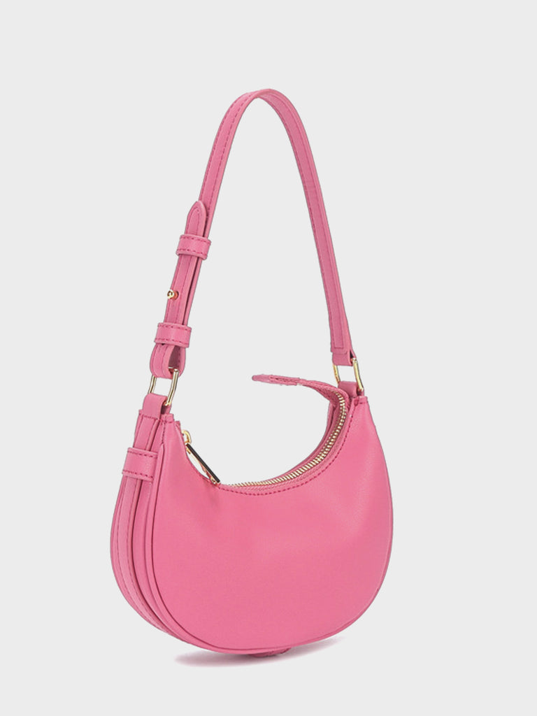 Leather Ava Moon Bag Hobo Armpit Shoulder Handbag - POPBAE