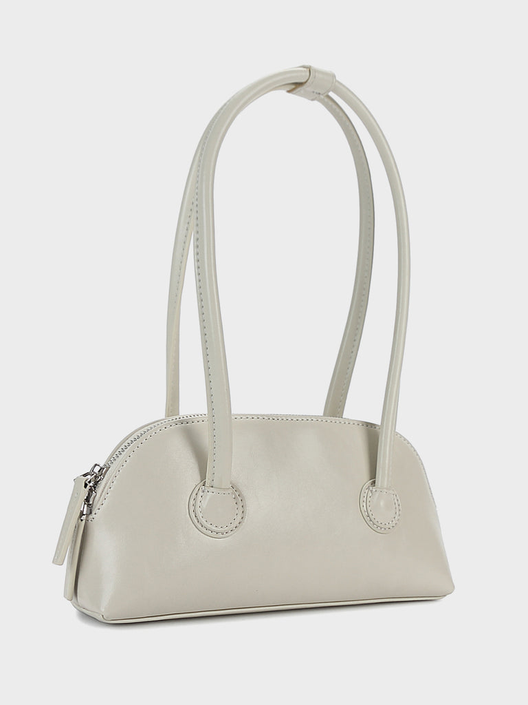 Women's Bessette Leather Shoulder Bag 90's Baguette Bag Hobo Bag Shell bag - POPBAE