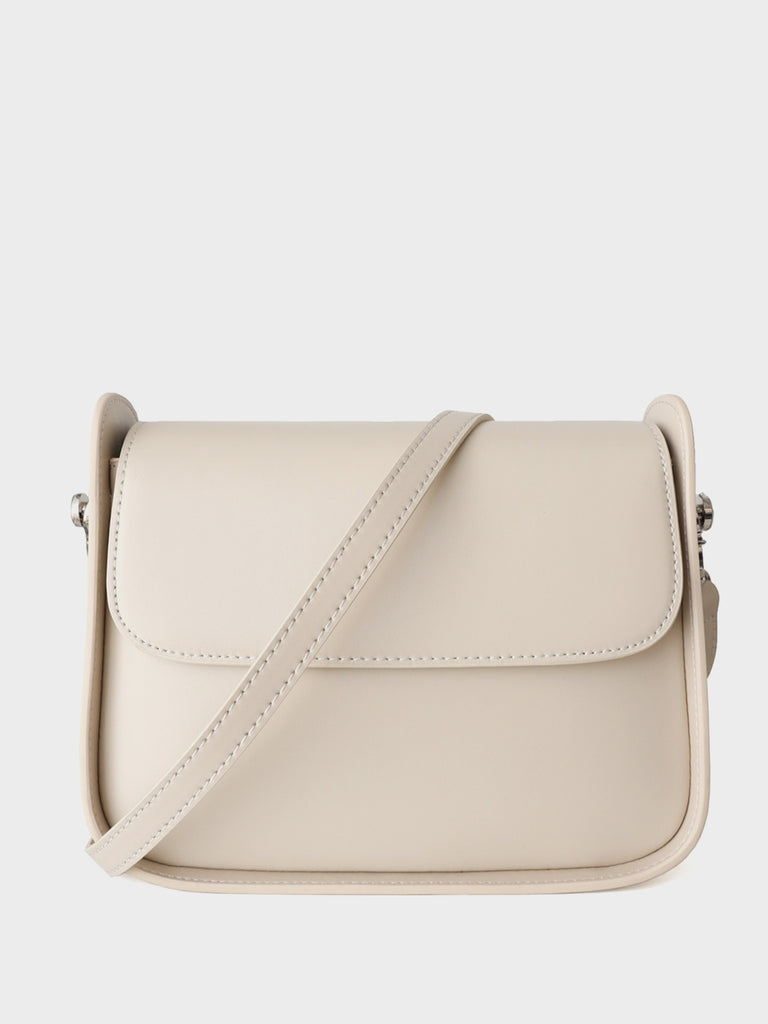 Classic Square Shoulder Bag Flap Top Leather Satchel Bag Box Tote Bag - POPBAE