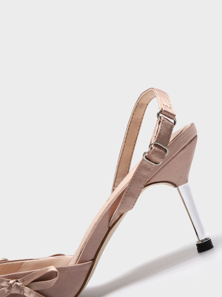 Point Toe Heels Multi Bowknots Mules - POPBAE