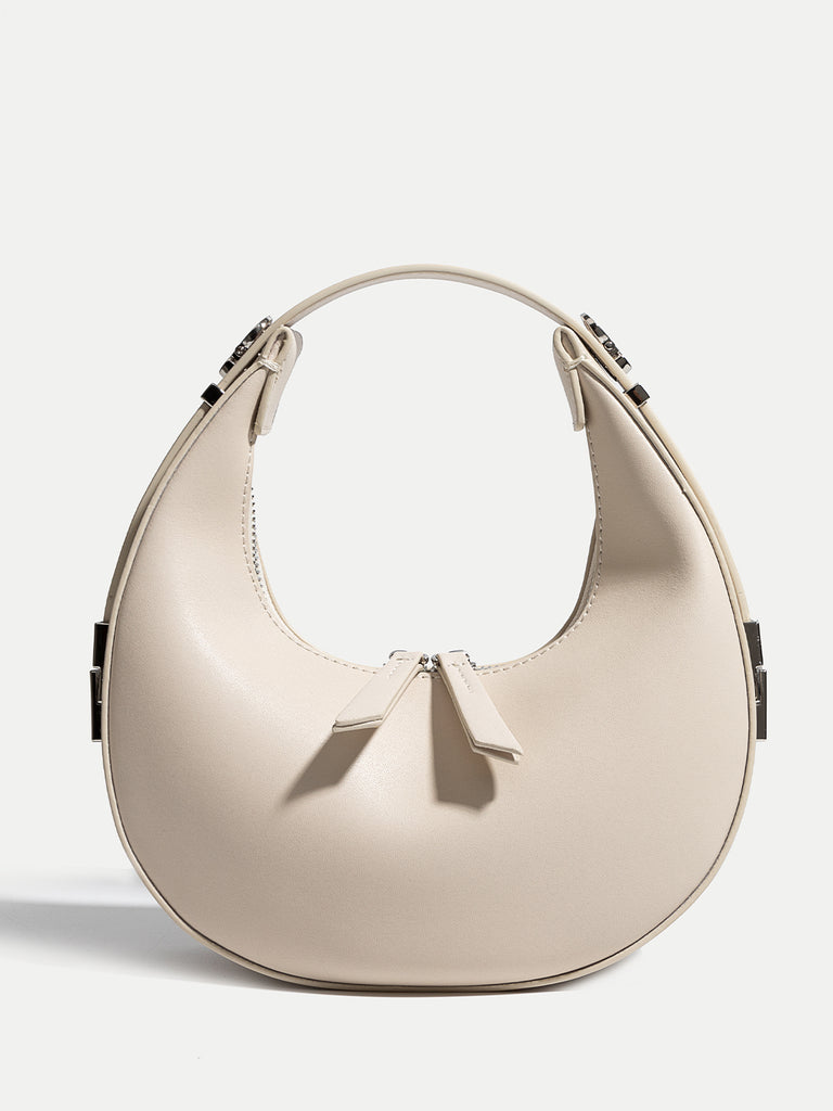 Crescent Moon Leather Shoulder Bags