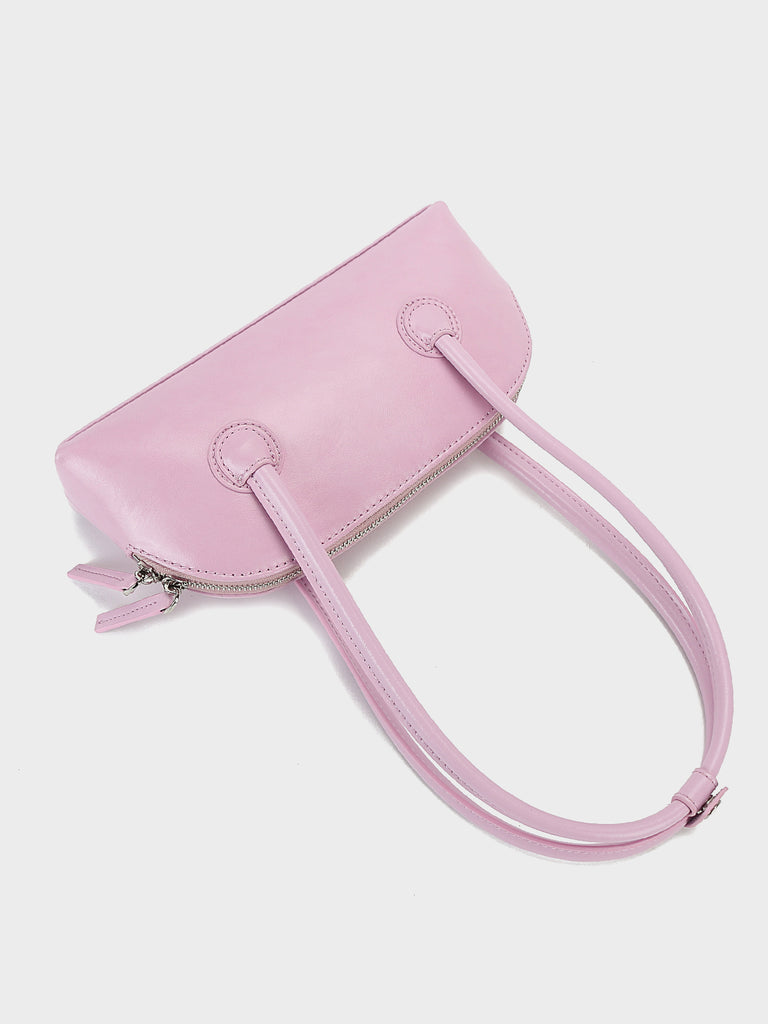 Women's Bessette Leather Shoulder Bag 90's Baguette Bag Hobo Bag Shell bag - POPBAE