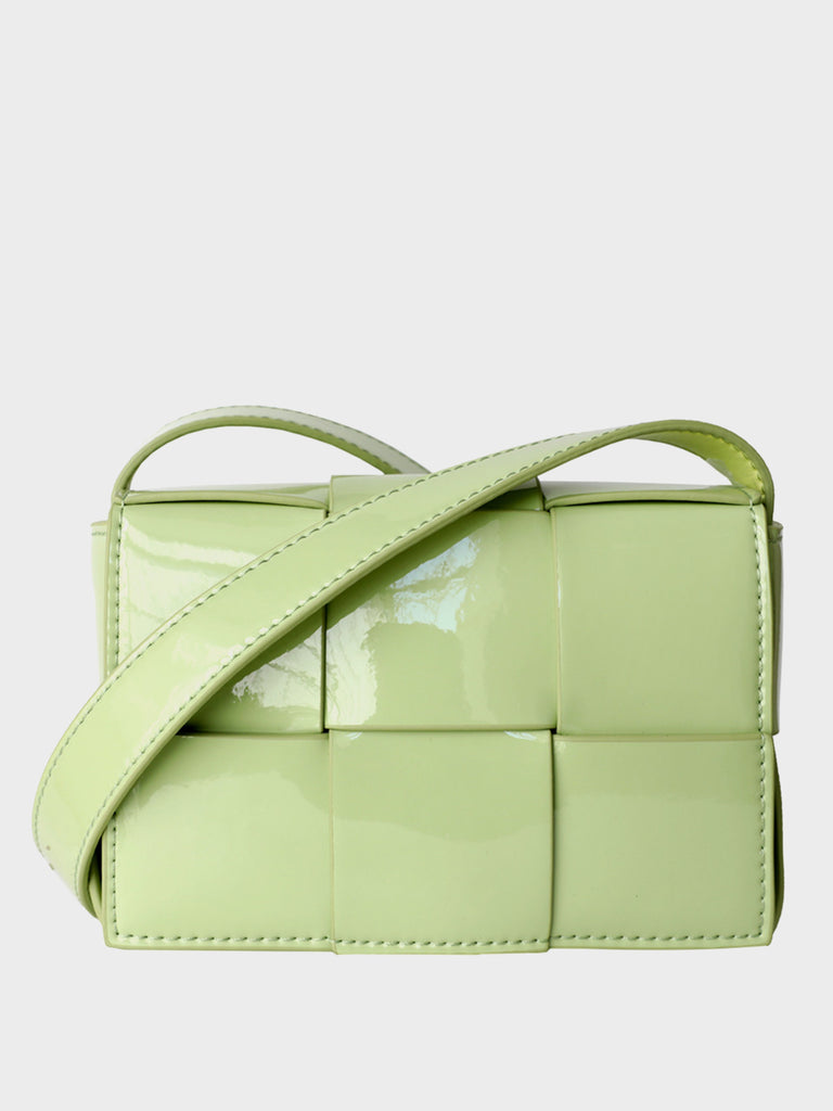 BOTTEGA VENETA Padded Cassette Leather Crossbody Bag Dark Green - 15%