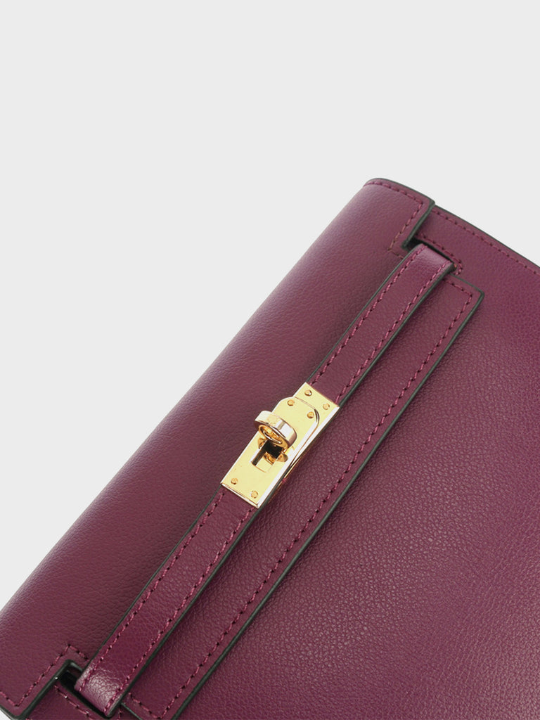 Danse Bag Flap-top Messenger Shoulder Bag Gold Hardware Clutch - POPBAE