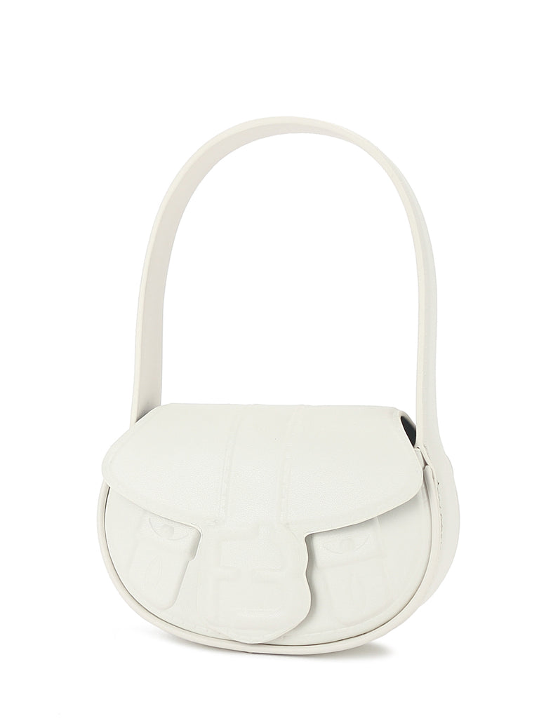 Women's Patent Leather Embossed Mini Bag Top Handle Tote - POPBAE