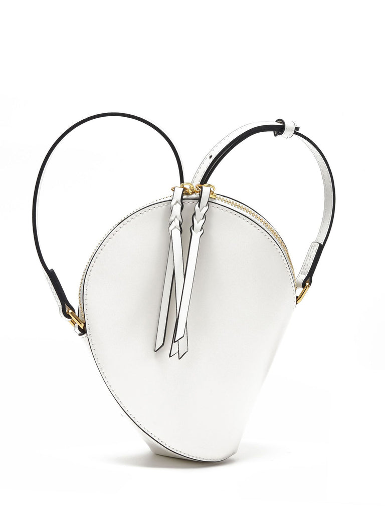 Mini Leather Shell Clutch Pea Crossbody Handbag - POPBAE