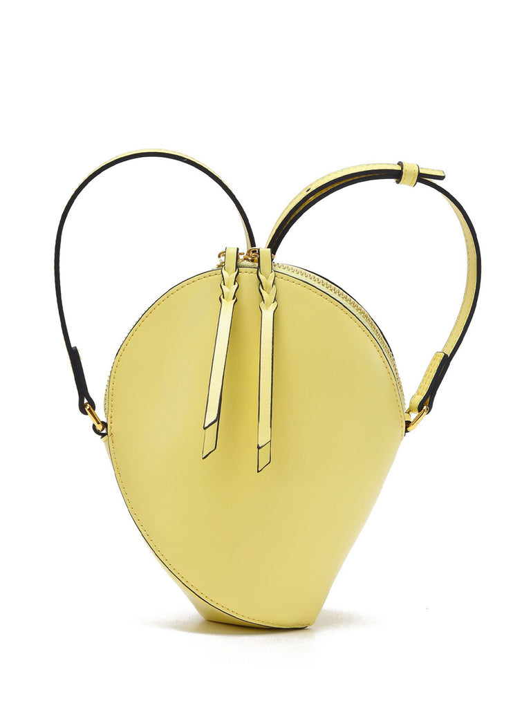 Mini Leather Shell Clutch Pea Crossbody Handbag - POPBAE
